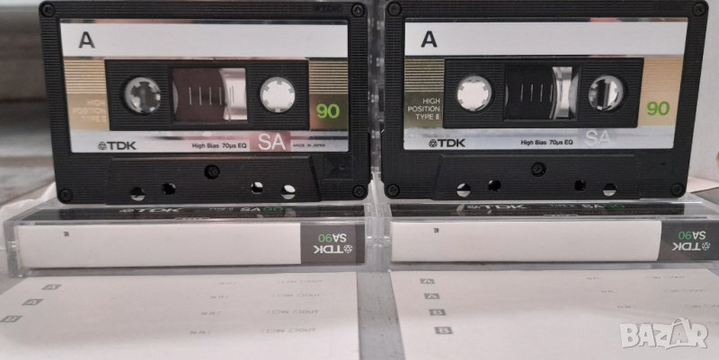 TDK SA 90 Gold  Хромни аудио касети  с чисти обложки с етикети, снимка 1
