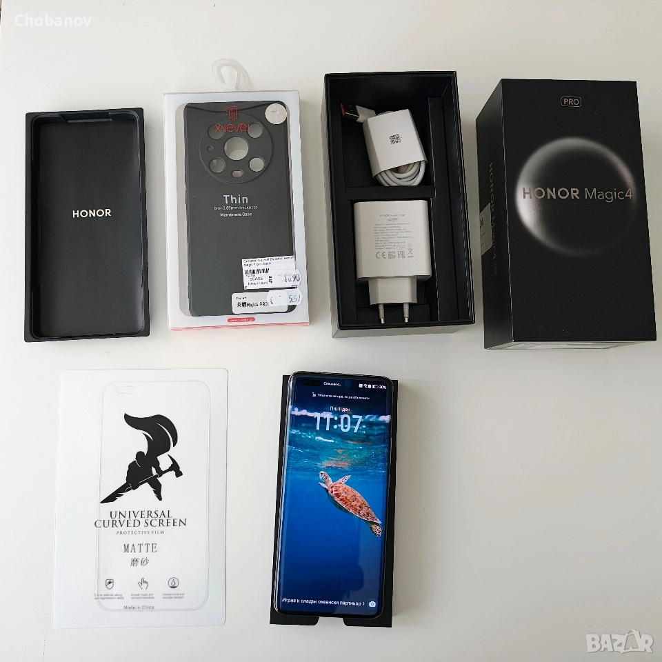 Honor magic 4 pro 256GB , пълен оригинален комплект + подаръци, снимка 1