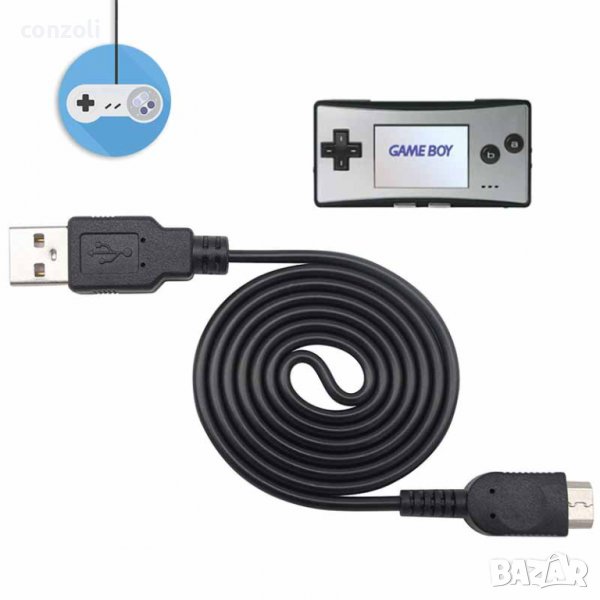 USB захранващ кабел за Nintendo GBM Game Boy Micro джобна мини конзола, снимка 1
