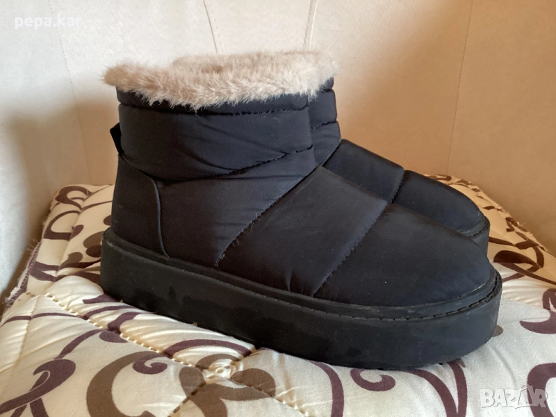 Топли. Зимни Подплатени боти Zara №36, снимка 1
