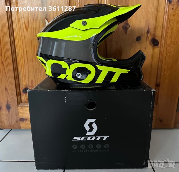 Шлем Full face Scott Spartan-ABS Black/Yellow M, снимка 1
