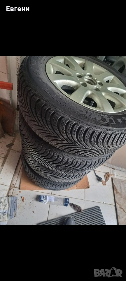 зимни гуми и алуминиеви джанти 195 65 15 за пасат джета бора кади шкода и др., снимка 1