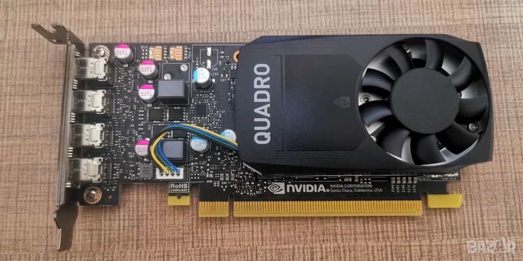 видеокарта Nvidia Quadro P620 2Gb DDR5 with low profile bracket, снимка 1