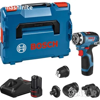 Акумулаторен винтоверт GSR 12V-35 FC Full Set FlexiClick 2x12V 3.0Ah Bosch, снимка 1