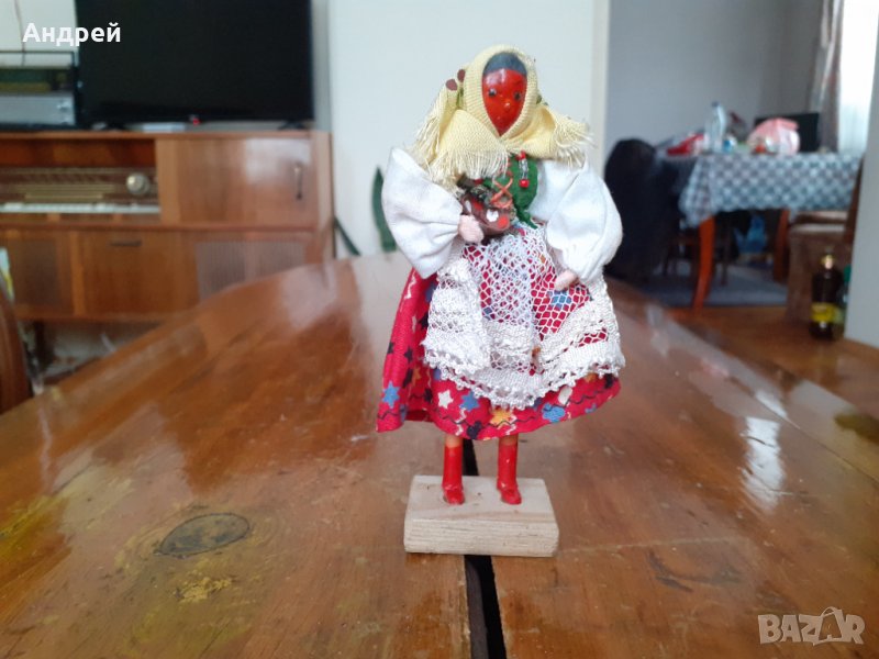 Стара фолклорна фигурка,сувенир #5, снимка 1