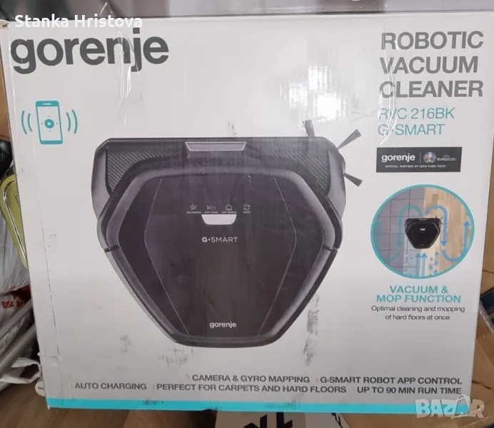 Прахосмукачка робот Gorenie G- Smart RVC 216 BK., снимка 1