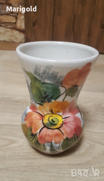 Винтидж италианска керамична ваза, снимка 1
