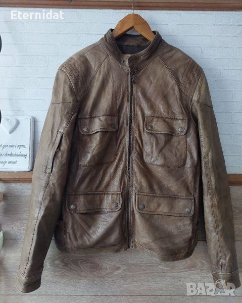 Естествена кожа мъжко яке Vera Pelle , снимка 1
