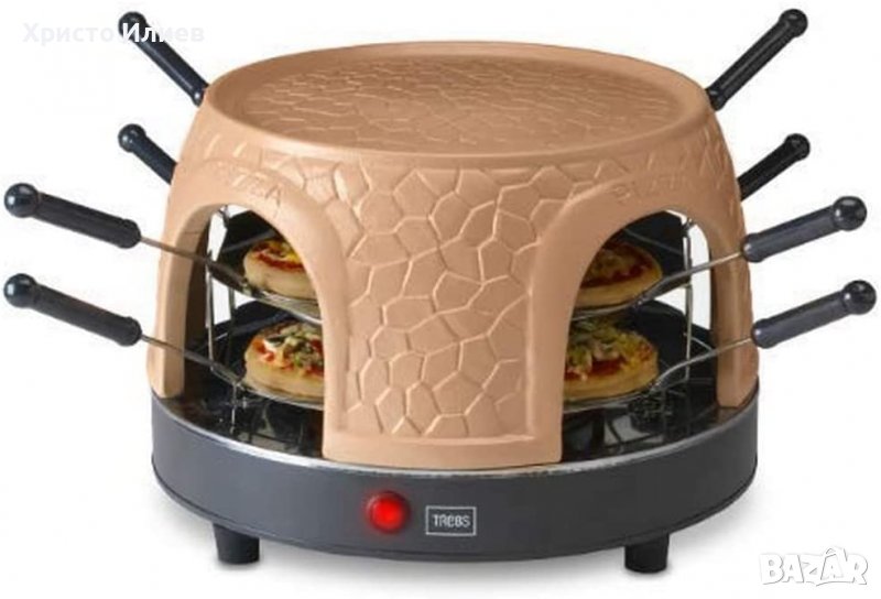 Пещ за пица Фурна за мини пици Trebs за 6 души, 1000 вата, снимка 1