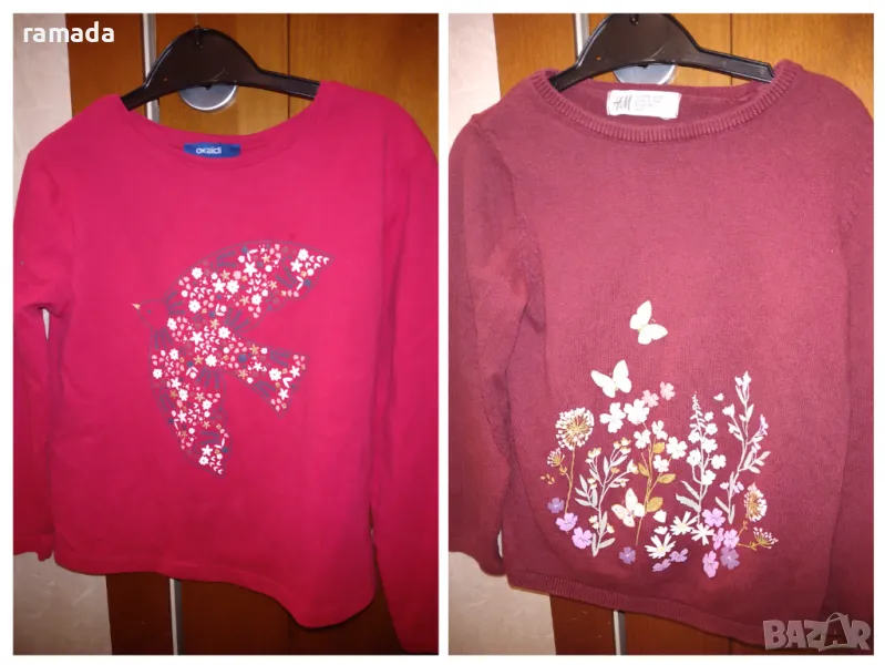 Блуза за момиче H&M и Okaidi, снимка 1