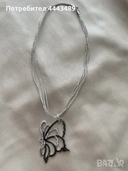 Сребърна висулка с камъни, снимка 1