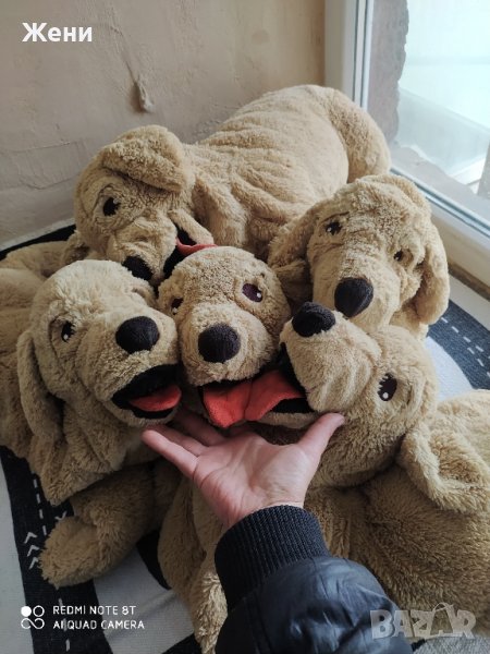 💖Големи плюшени играчки IKEA - кучета, слонове за гушкане, дракони, крокодили, лъв, акули , снимка 1