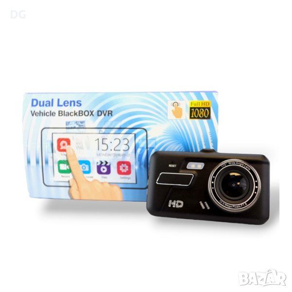 Видеорегистратор 2466 4 Инча + 2 Камери, снимка 1