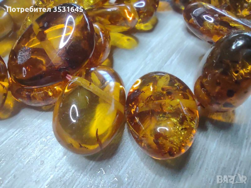 Огърлица от синтетичен кехлибар, снимка 1