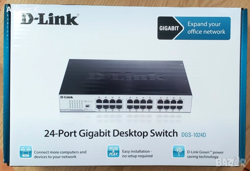Суич: D-Link DGS-1024D - 24-Port Gigabit, снимка 1