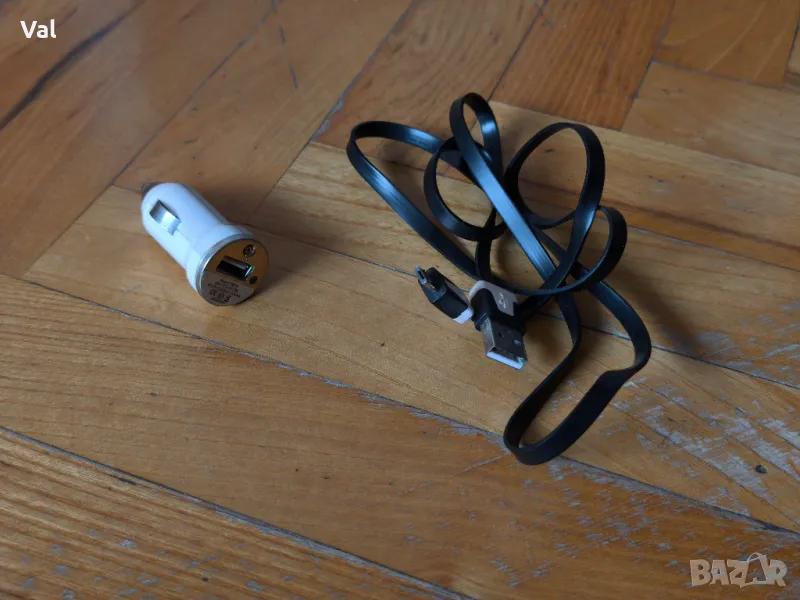 Зарядно за телефон в кола 5V 1A micro USB, снимка 1