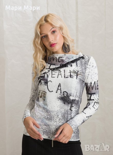 Блуза с къдрички, снимка 1