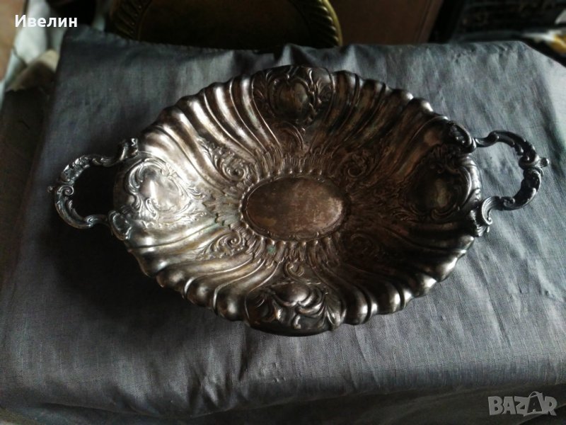 посребрена барокова купа,фруктиера , снимка 1