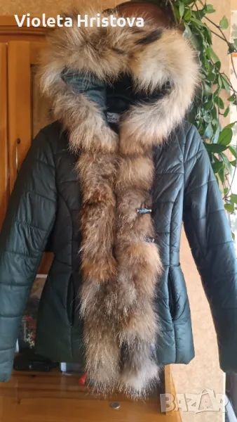 Дамско яке естествен пух ,лисица., снимка 1