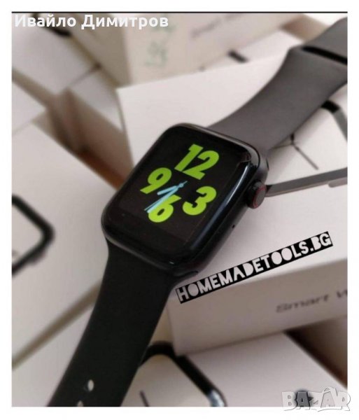 Смарт Часовник Pimpom T500, Крачки, Кръвно, Пулс, Разговори, Съобщения, 44мм.,, снимка 1