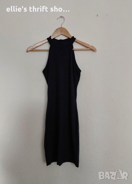 Нова спортно-елегантна безръкавна сива рокля по тялото в размер XS-S, снимка 1