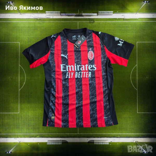 Официален първи екип AC Milan сезон 2025/26, снимка 1