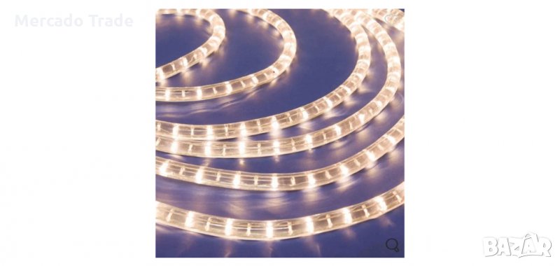 Светещ маркуч, LED светлина, Топло бяла, 7,5 м , снимка 1