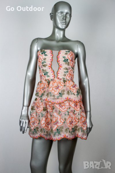 Дизайнерска рокля BCBG MAX AZRIA Guiliana Floral Embroidered Dress размер 0 , снимка 1