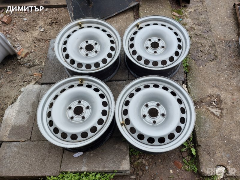 4 бр. Железни Джанти за VW 16ки 6,5J ET33 , снимка 1