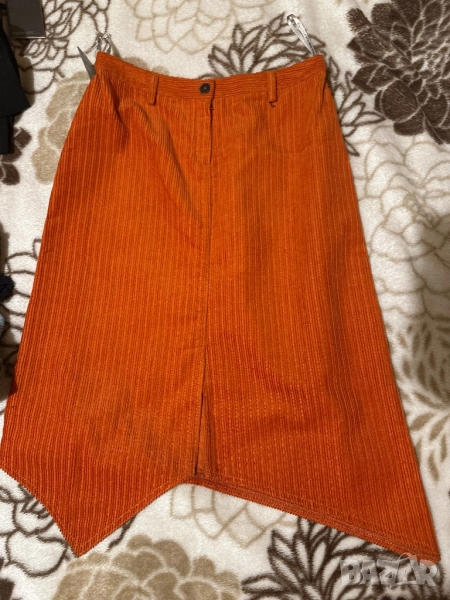 Оранжева джинсова пола, снимка 1