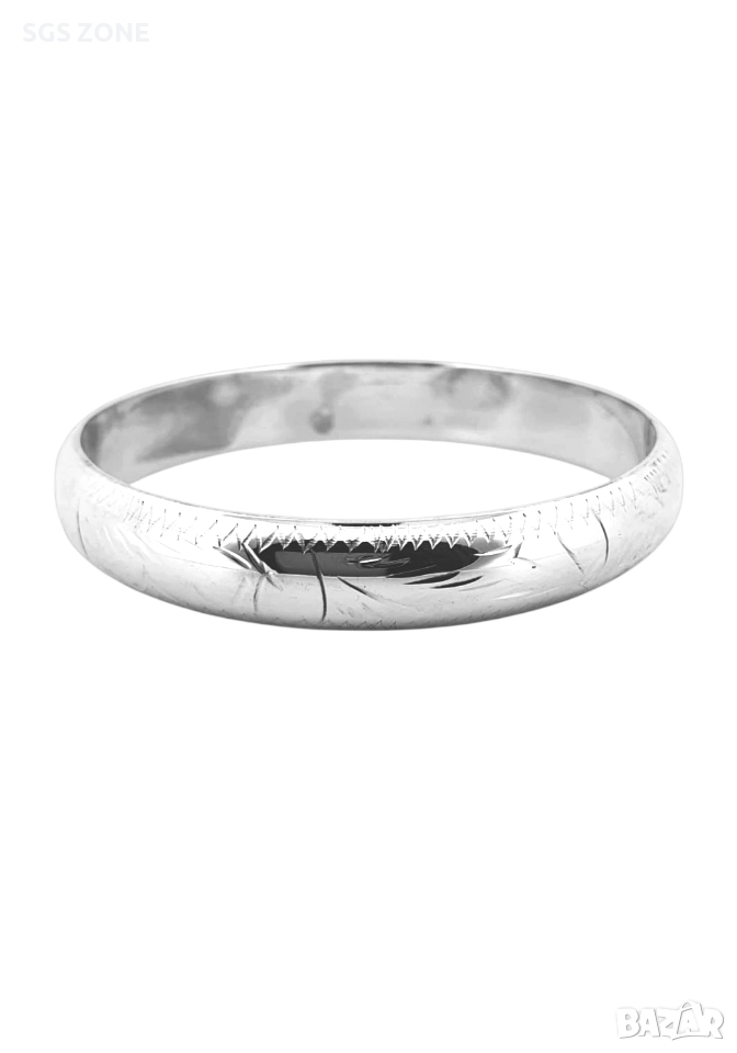 Сребърна тверда гривна 925, снимка 1