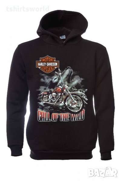 Нов мъжки суичър с дигитален печат Motor Harley Davidson Cycles - Call of the wild, снимка 1