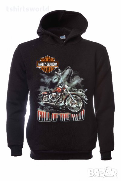 Нов мъжки суичър с дигитален печат Motor Harley Davidson Cycles - Call of the wild, снимка 1
