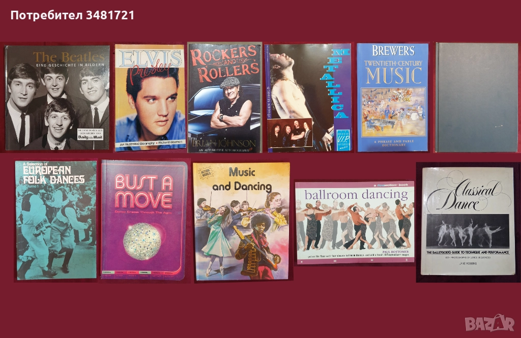 Музика, танци, балет - 11 енциклопедии, справочници, биографии, снимка 1