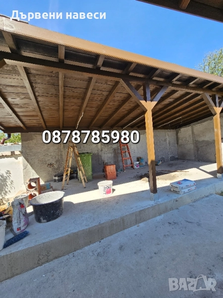 Ремонт на покриви дървени навеси , снимка 1