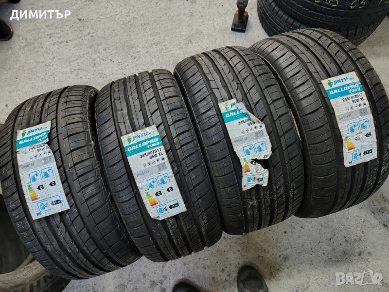4бр.НОВИ летни гуми JINYU 245 40 17 цена за брой, снимка 1