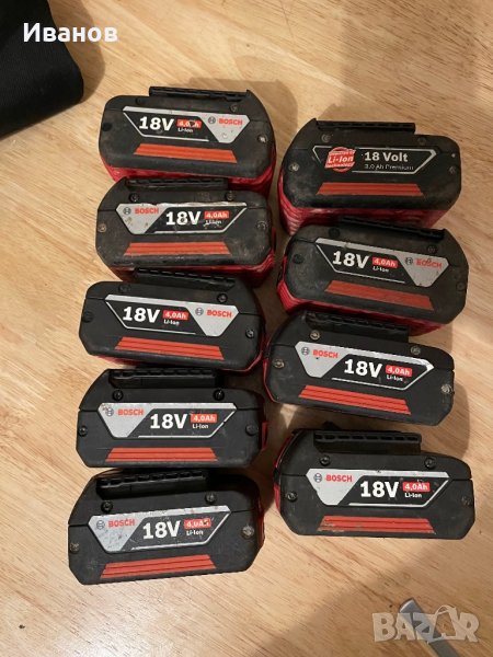 Батерий и зарядни устройства Бош Bosch 18V, снимка 1