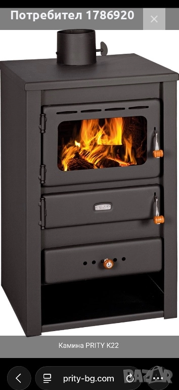 КАМИНА НА ДЪРВА "ПРИТИ", снимка 1
