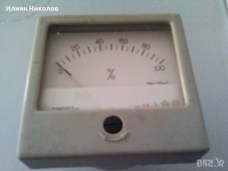 Амперметър 100 микро А, снимка 1