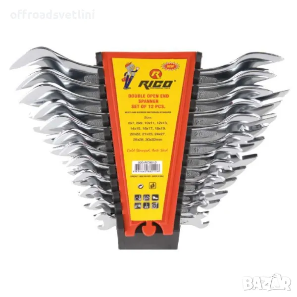 Комплект гаечни  ключове 6 - 32 мм 12 части RICO , снимка 1