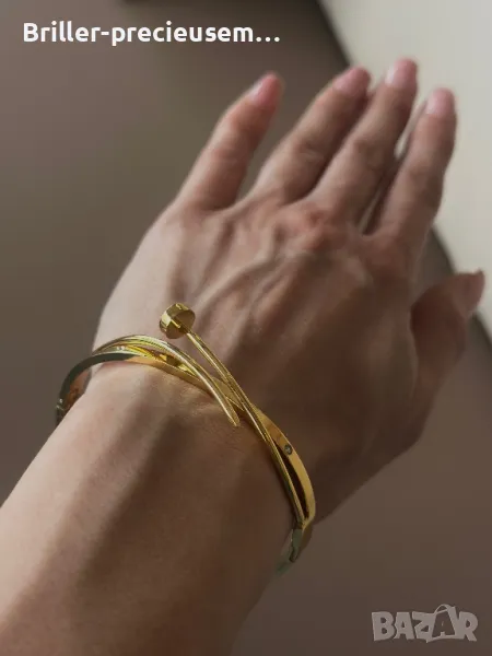 Златна гривна пирон, снимка 1