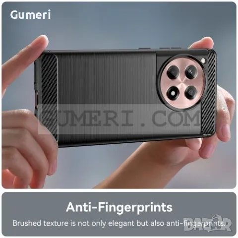 OnePlus 12R Противоударен Силиконов Гръб Карбон, снимка 7 - Калъфи, кейсове - 48834762