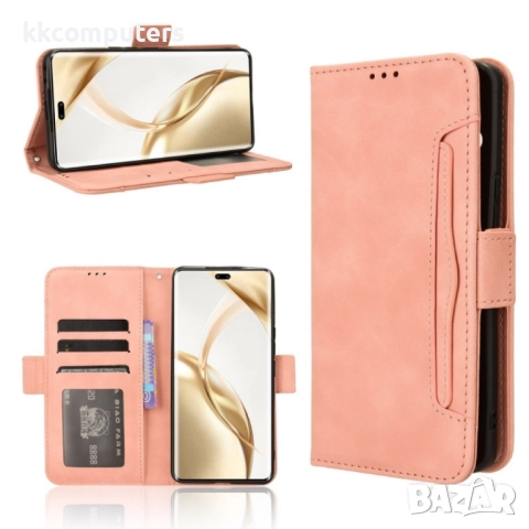 Honor 200 Pro 5G Magnetic Wallet Кожен Калъф и Скрийн Протектор, снимка 5 - Калъфи, кейсове - 52671869
