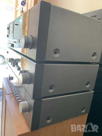 Красива ретро стерео система SANYO System 220 (Усилвател, Тунер и Касетен дек) –, снимка 3 - Аудиосистеми - 55951086