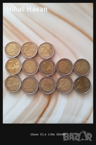 Евро монети €2,€1,€50, снимка 5 - Нумизматика и бонистика - 56116481