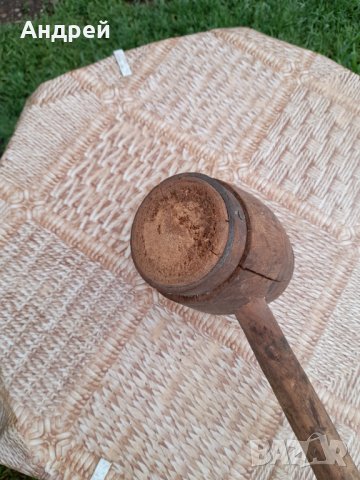 Старинен Дървен чук #3, снимка 5 - Антикварни и старинни предмети - 40801275