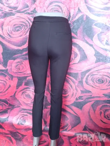 Zara Woman Черен офис панталон по тялото С, снимка 2 - Панталони - 49462953