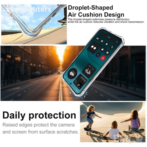 IMAK Прозрачен Калъф за Nothing Phone (4a) Pro - TPU, Airbag, Отвор за ремък, Прозрачен, снимка 4 - Калъфи, кейсове - 54250183