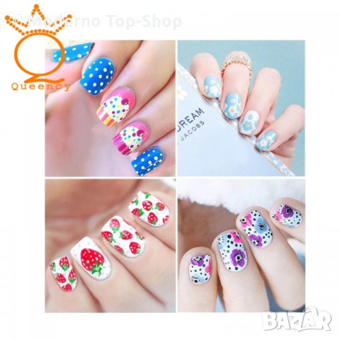 Комплект от 5 бр двустранни инструменти за точки с различни размери/маникюр, снимка 6 - Продукти за маникюр - 34171591