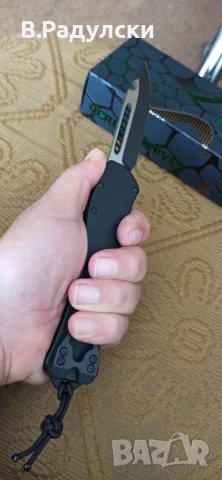 Heretic Knives Hydra V4 S/E Automatic Knife Black Al (3.6" Two-Tone) , снимка 11 - Ножове - 56460454